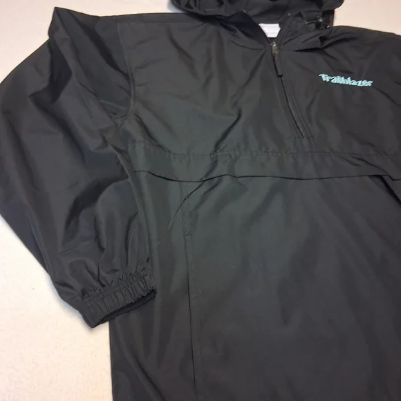 Champion Hooded Anorak Pullover - Black with Teal "Trailblazer" - Picture 3 of 9